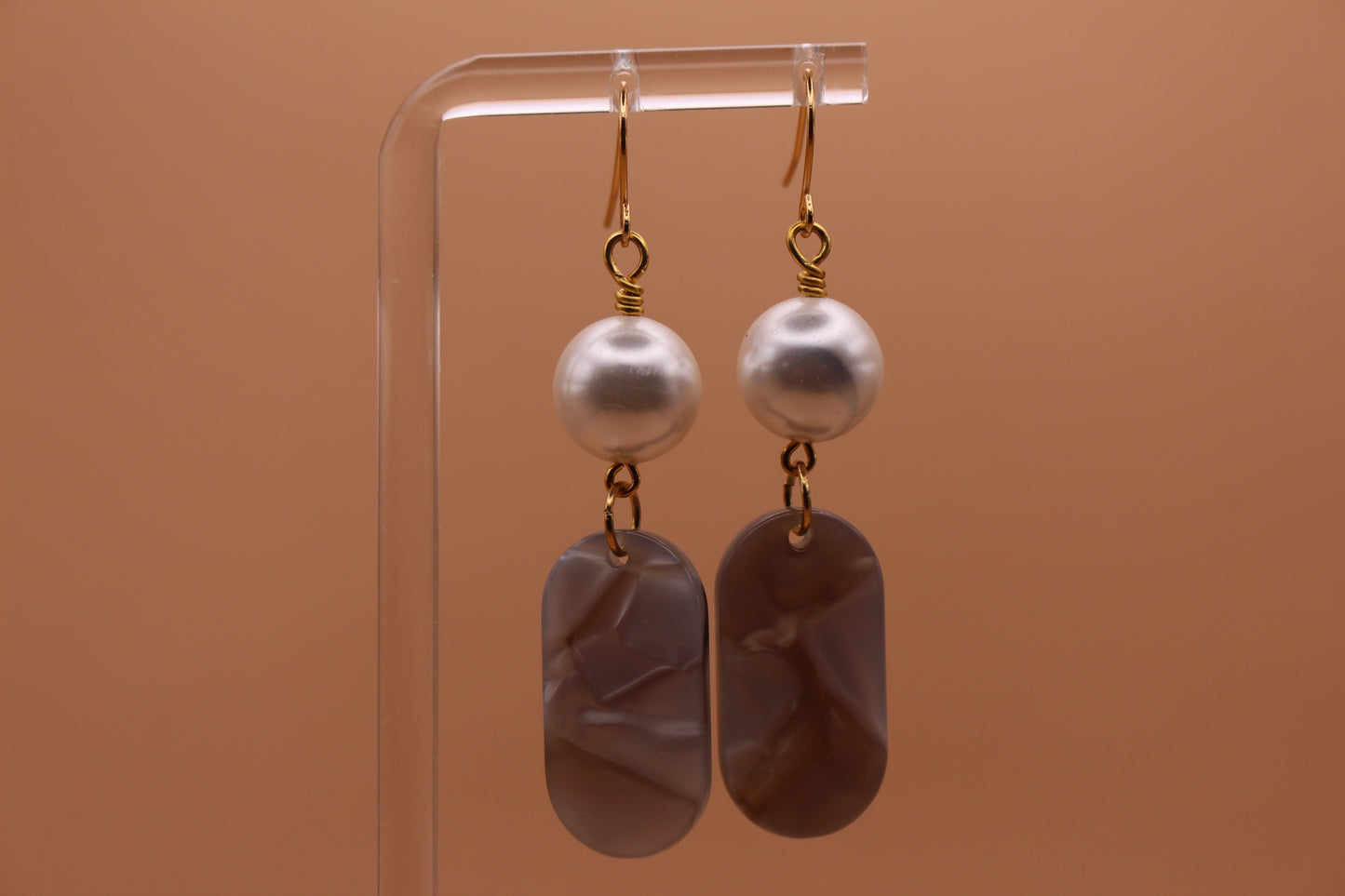 Colored Pearl Acetate Charm