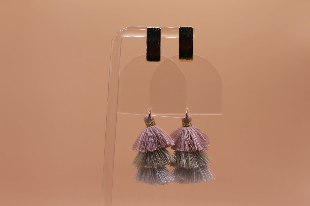Colorful Tiered Earrings
