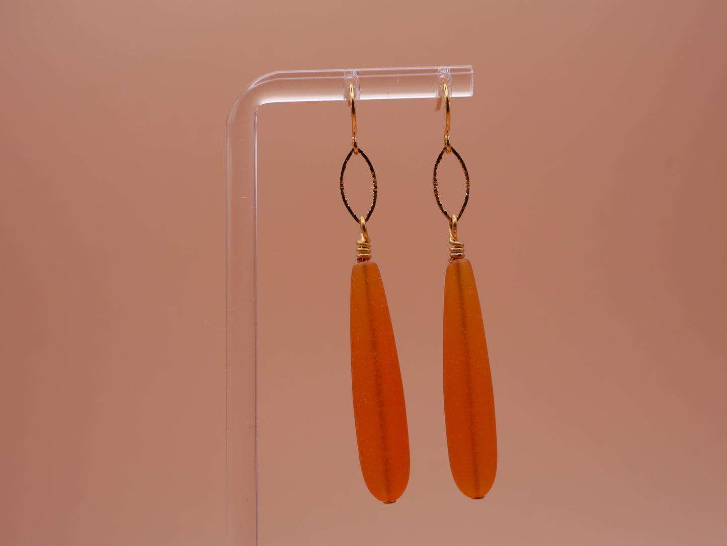 Saffron Teardrop Earrings
