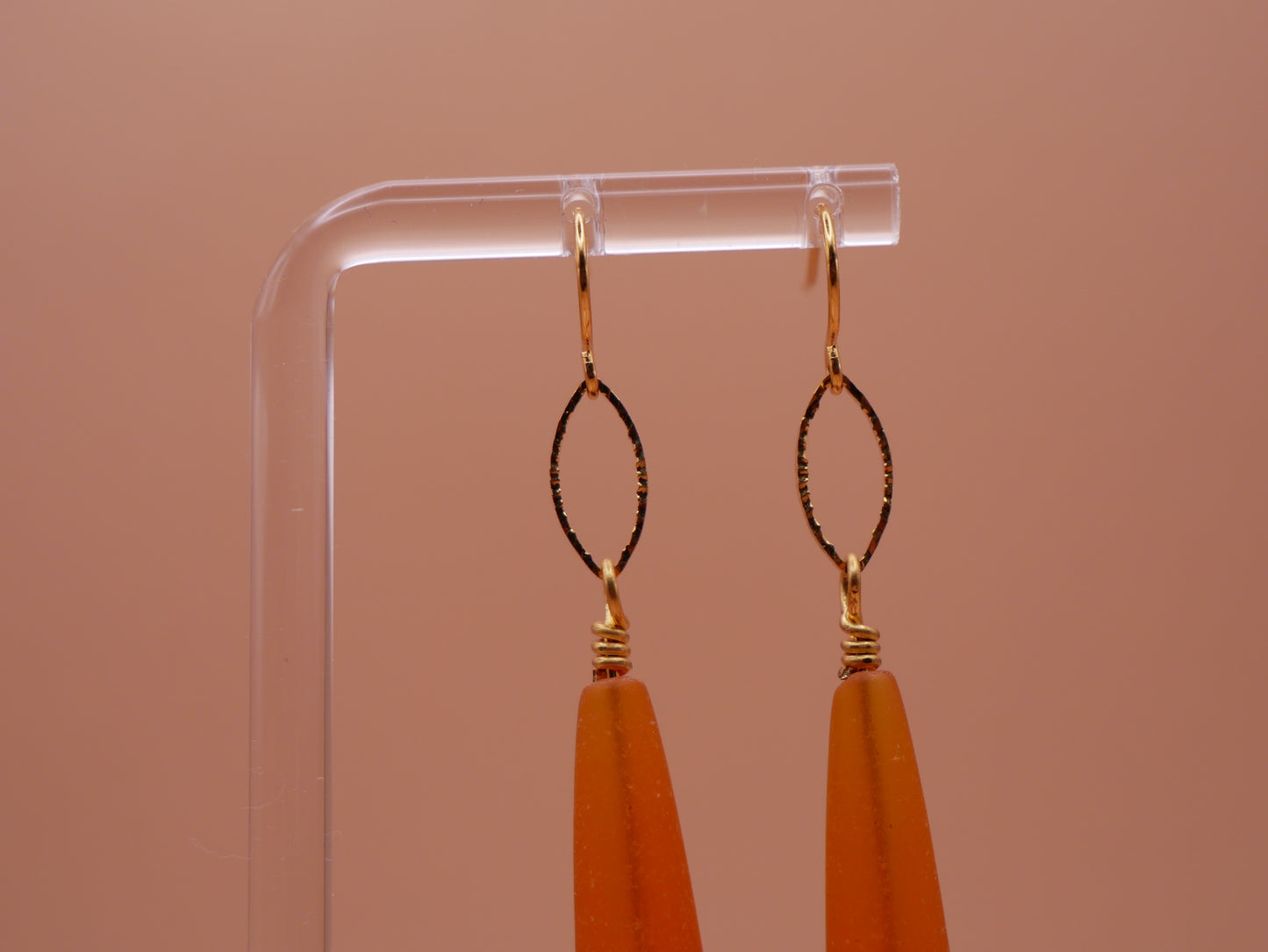 Saffron Teardrop Earrings