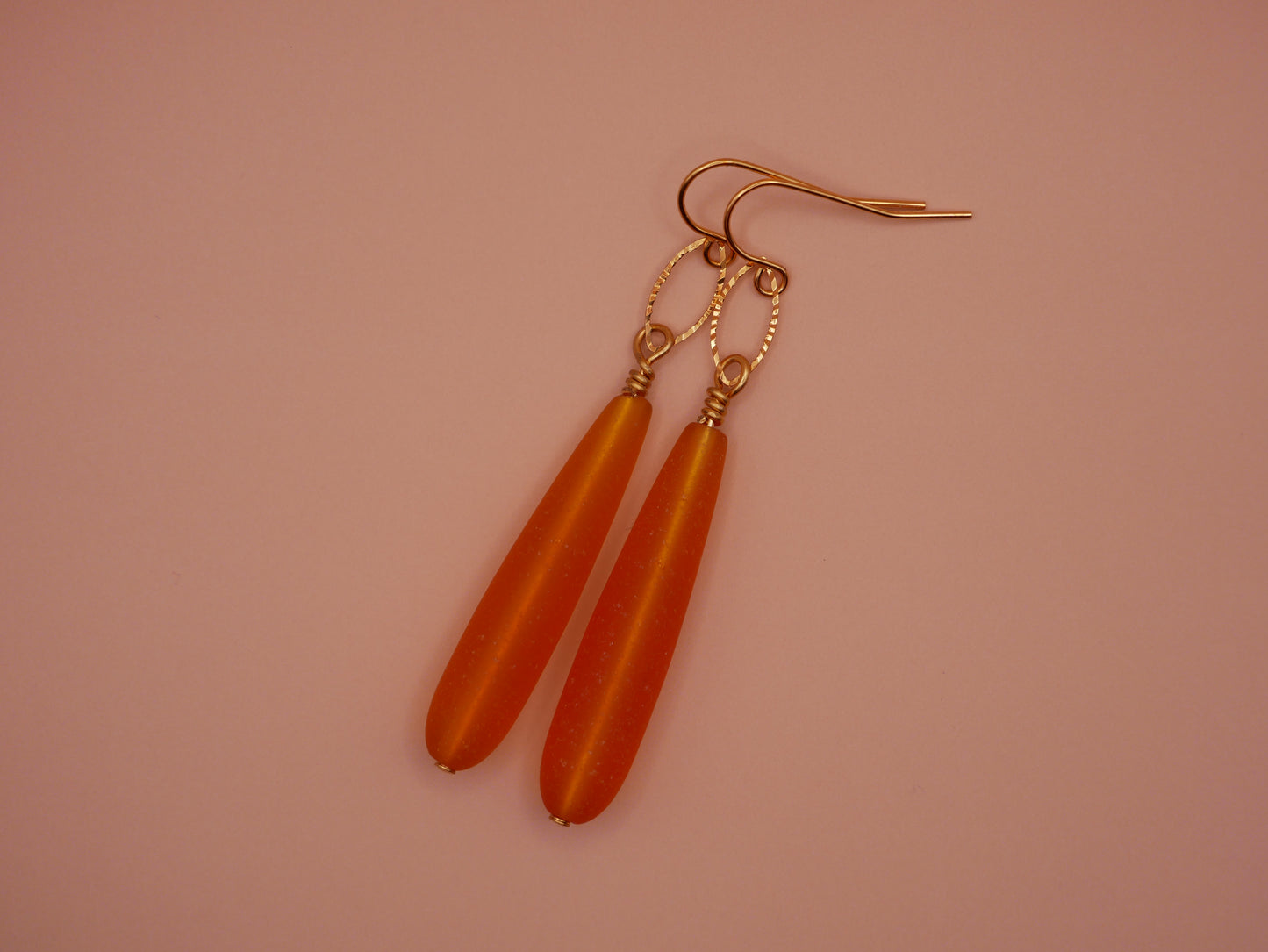 Saffron Teardrop Earrings