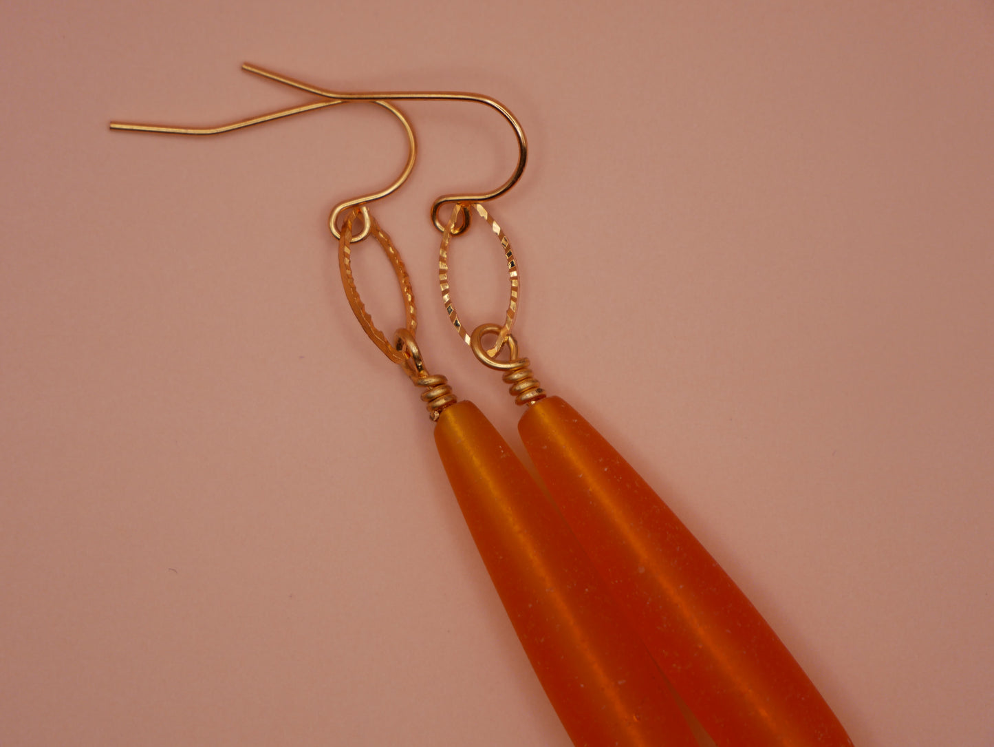 Saffron Teardrop Earrings