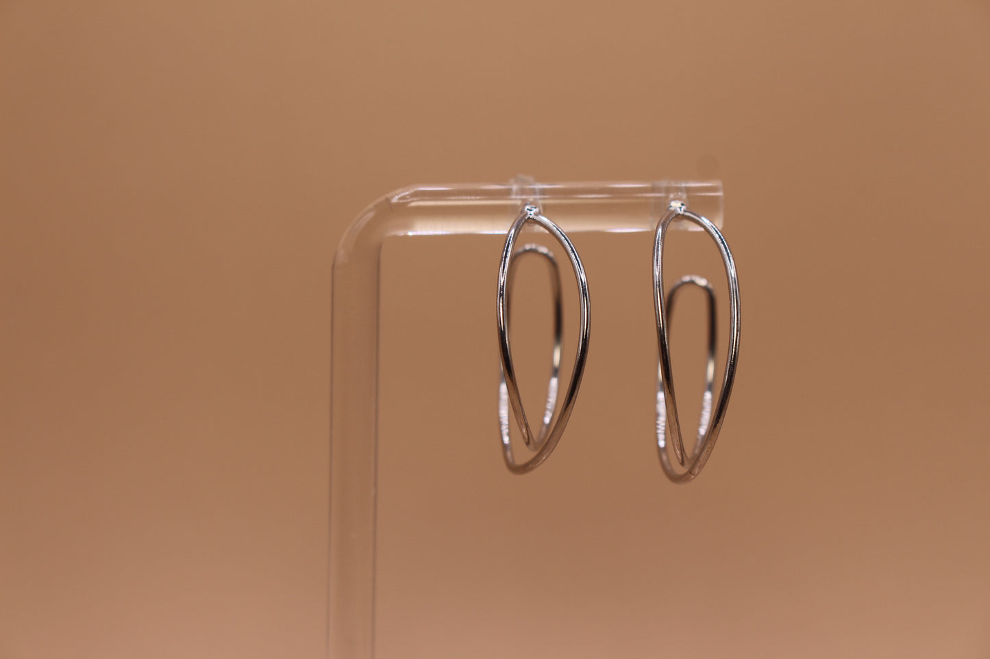 Circle Crossover Earring Hoops