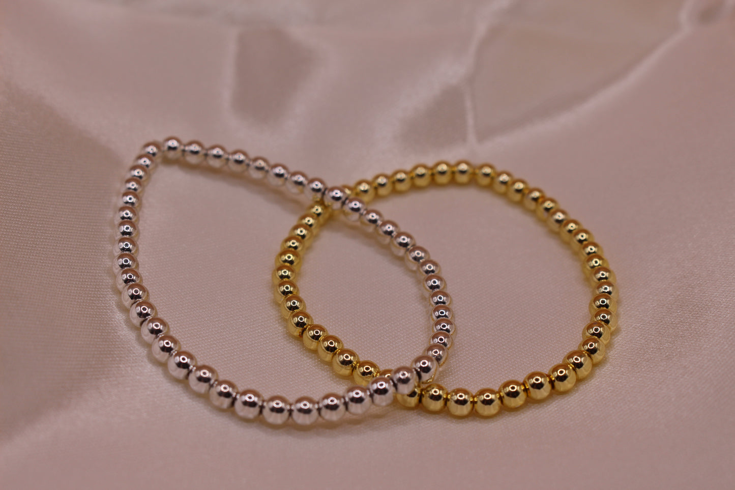 18K Gold (P) Hematite Bracelets