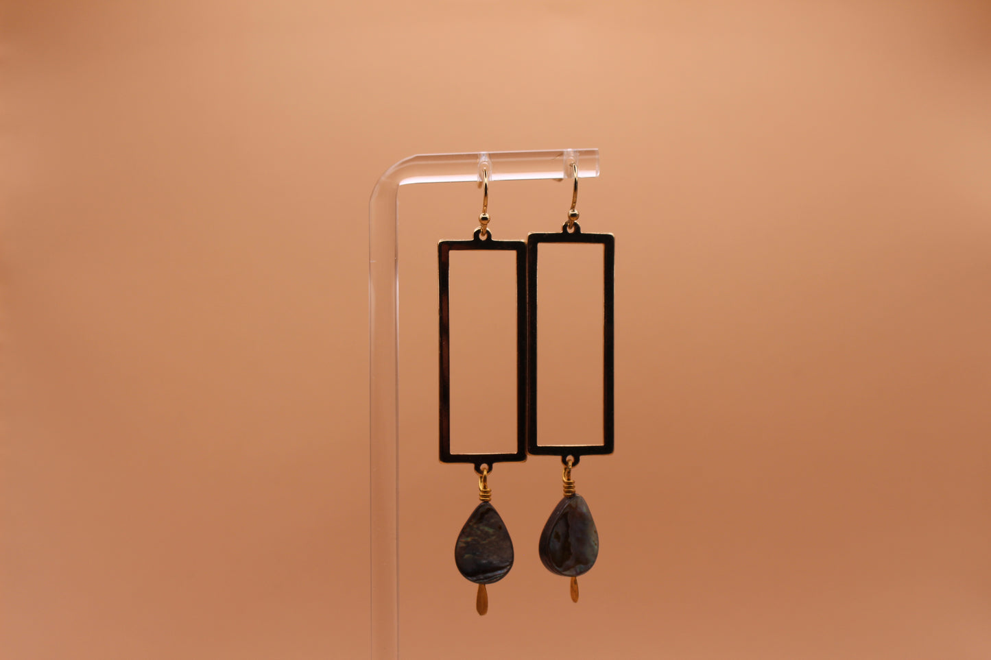 Rectangle Abalone Dangle
