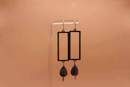 Rectangle Abalone Dangle