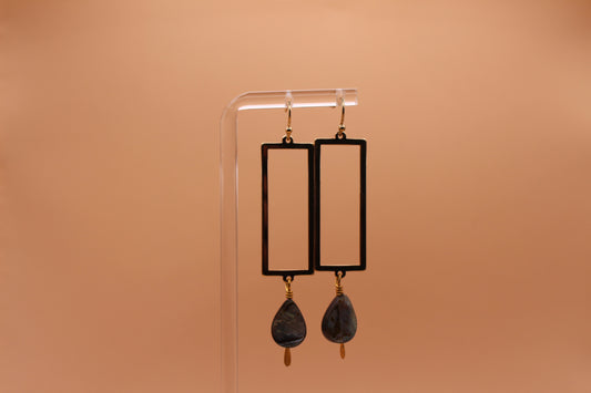 Rectangle Abalone Dangle