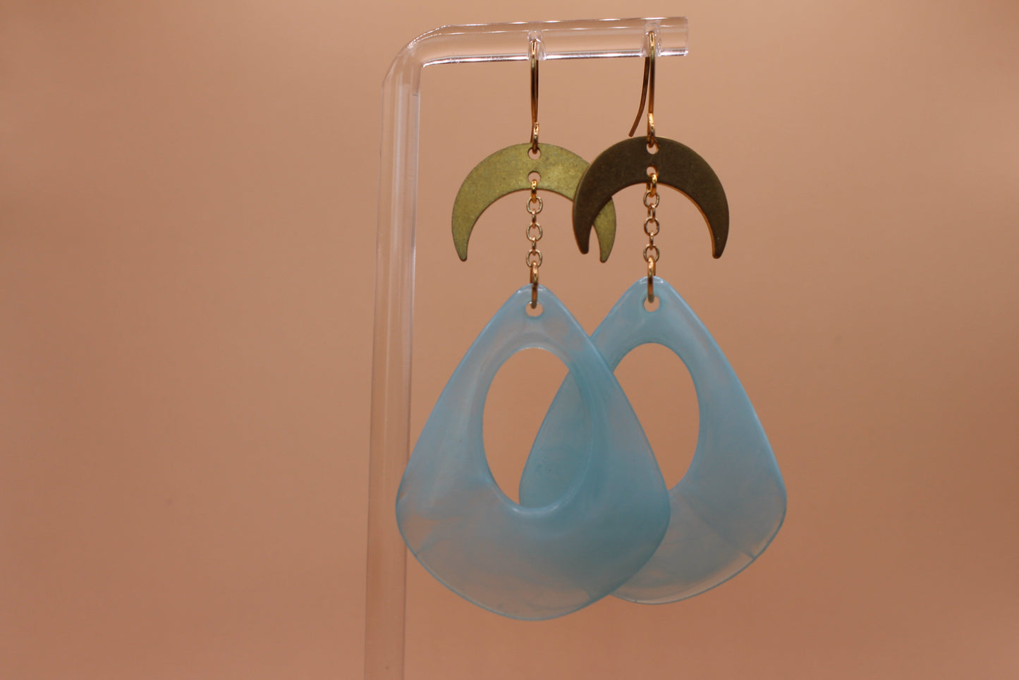 Teardrop Crescent Dangle