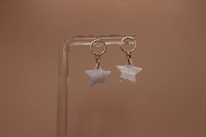 Mother of Pearl Star Studs