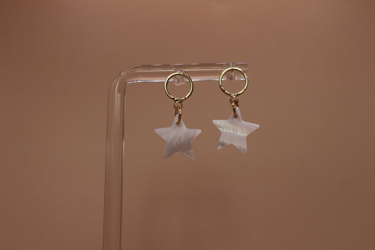 Mother of Pearl Star Studs