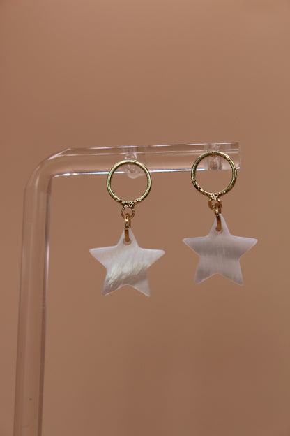 Mother of Pearl Star Studs