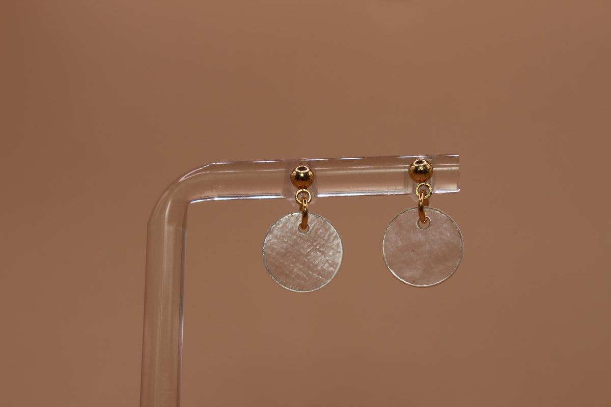 Dainty Capiz Studs