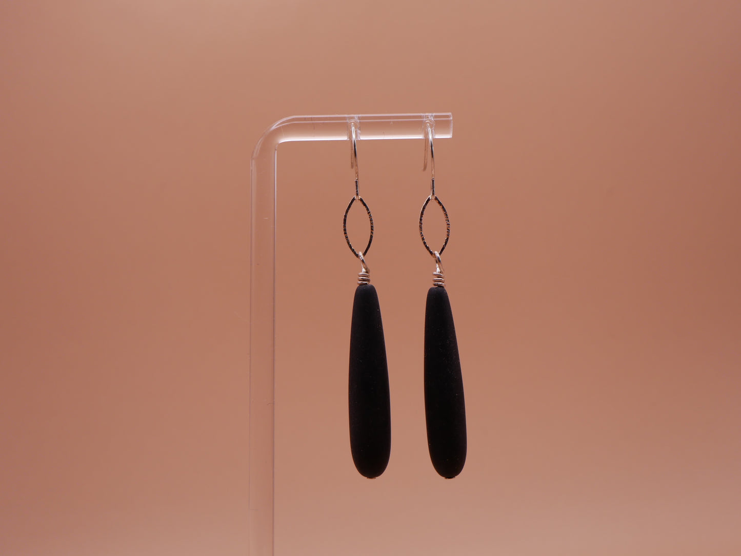 Jet Teardrop Earrings