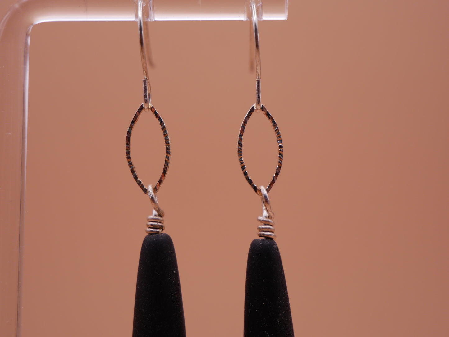 Jet Teardrop Earrings