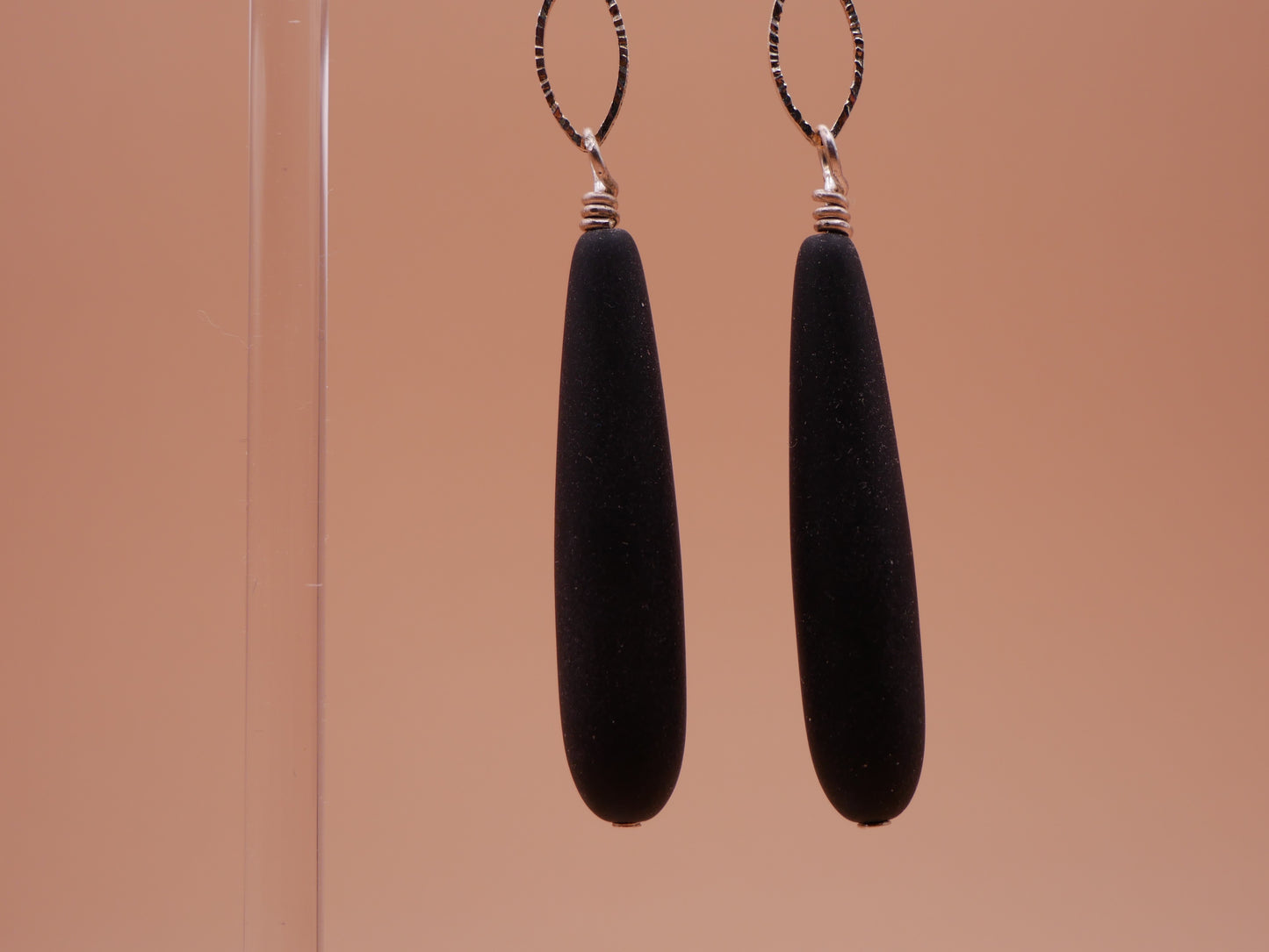 Jet Teardrop Earrings