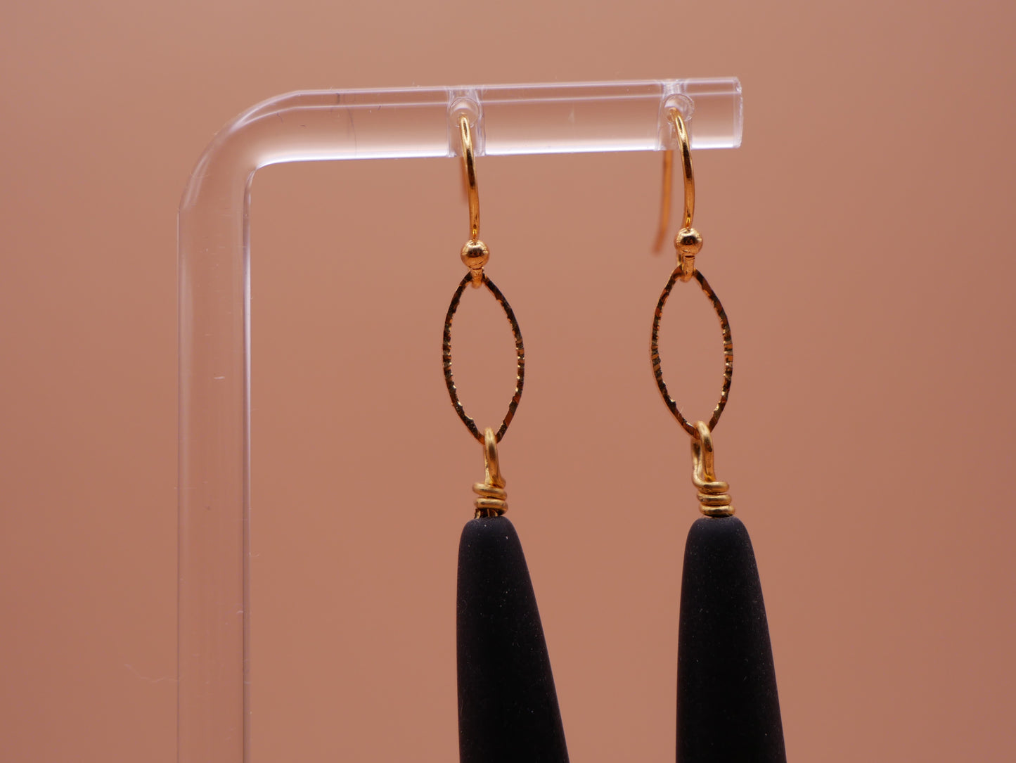 Jet Teardrop Earrings