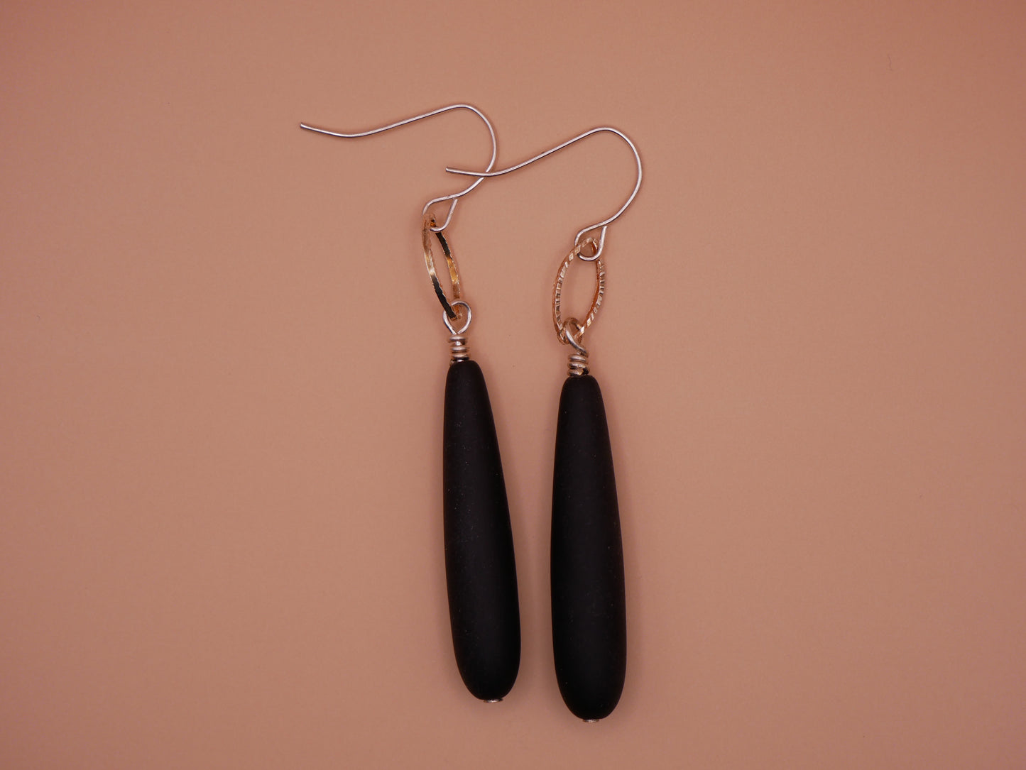 Jet Teardrop Earrings