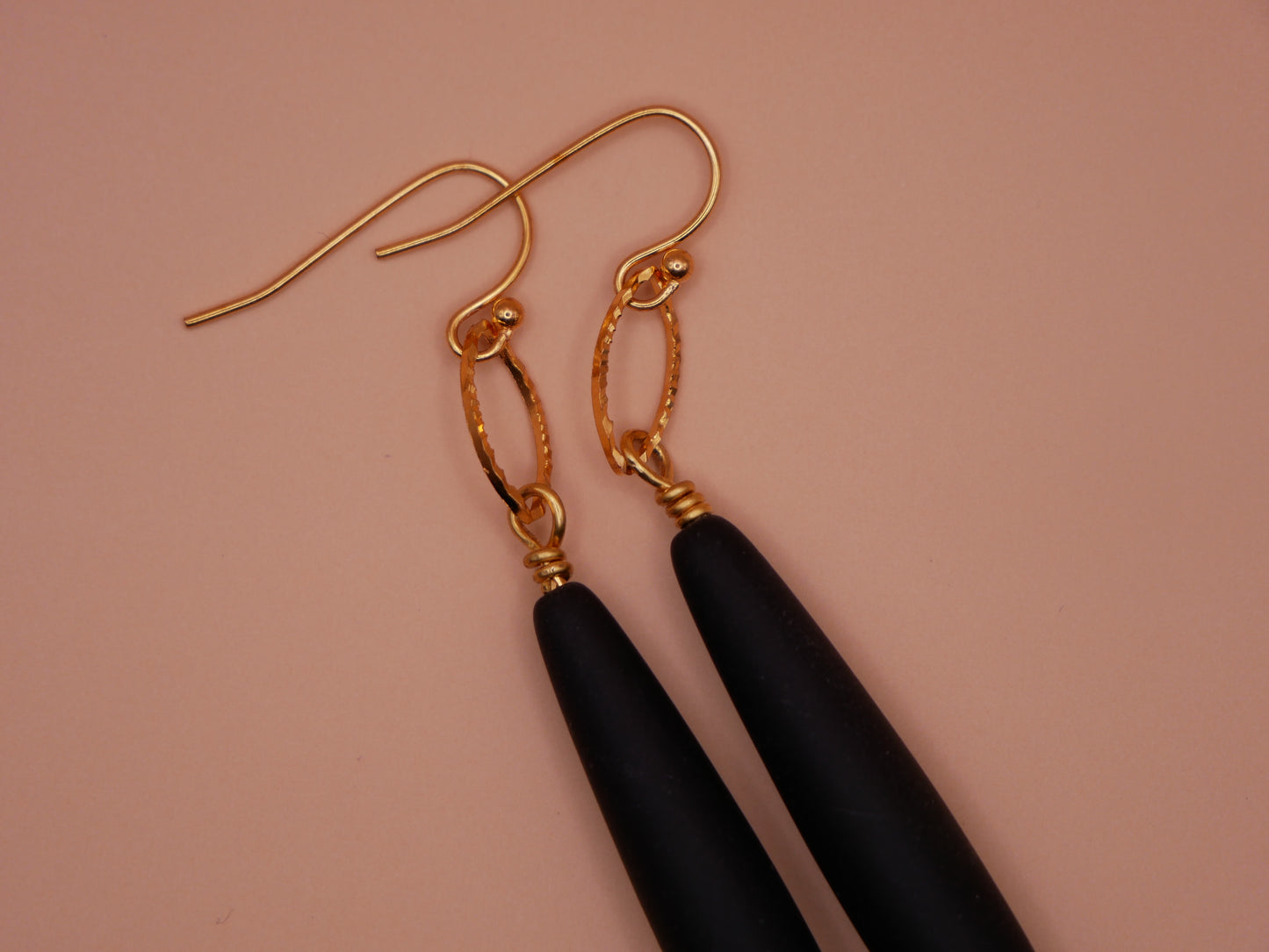 Jet Teardrop Earrings