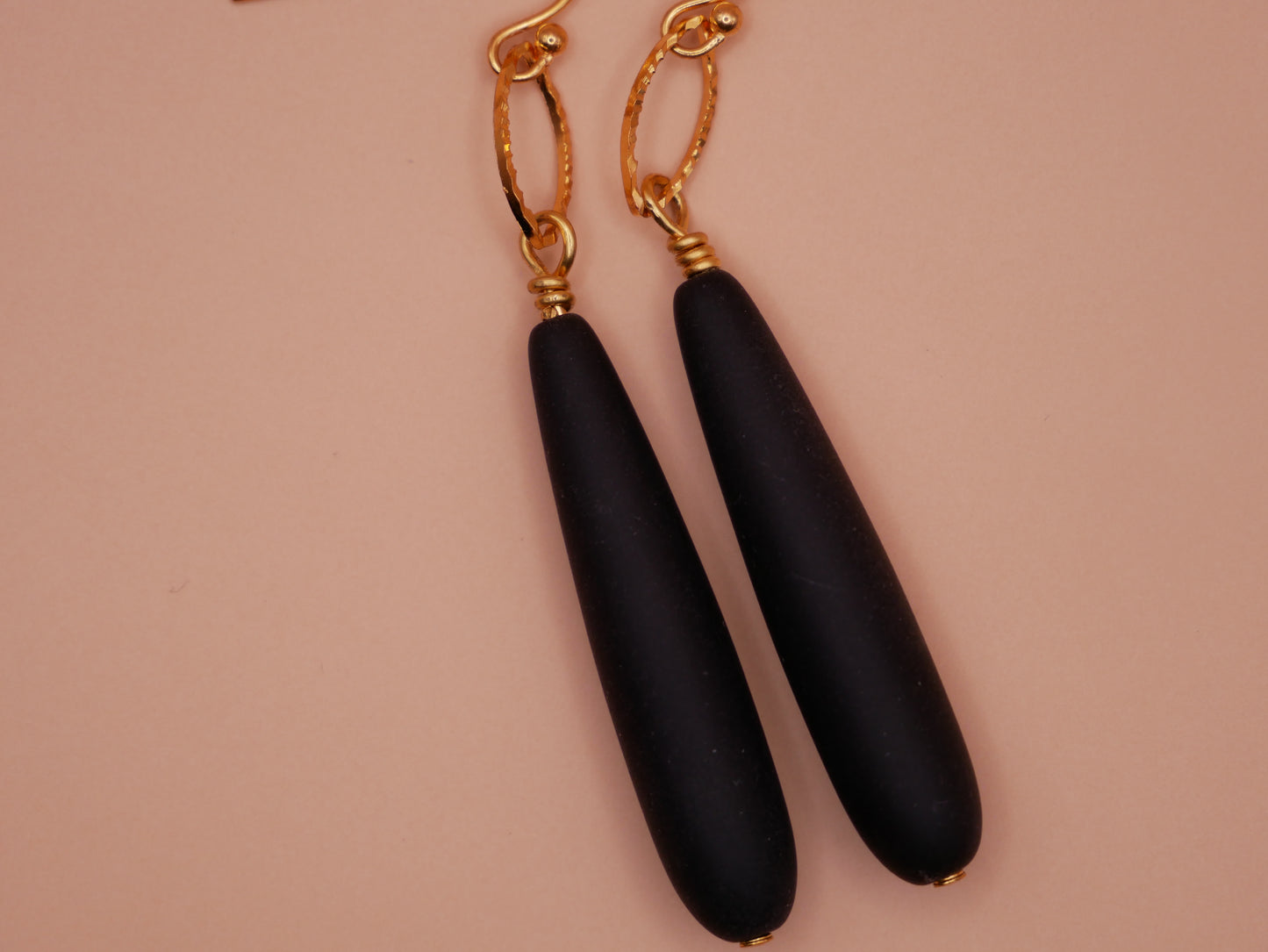 Jet Teardrop Earrings