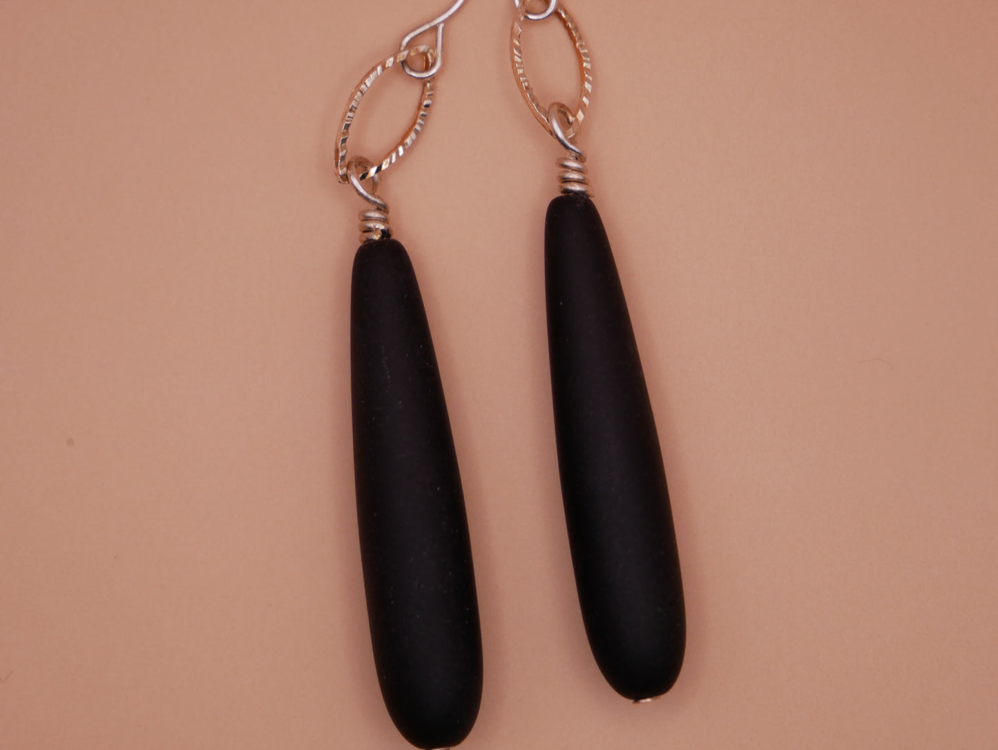 Jet Teardrop Earrings