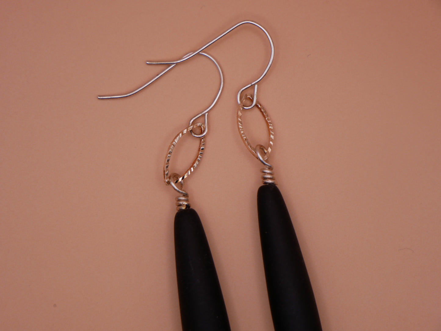 Jet Teardrop Earrings