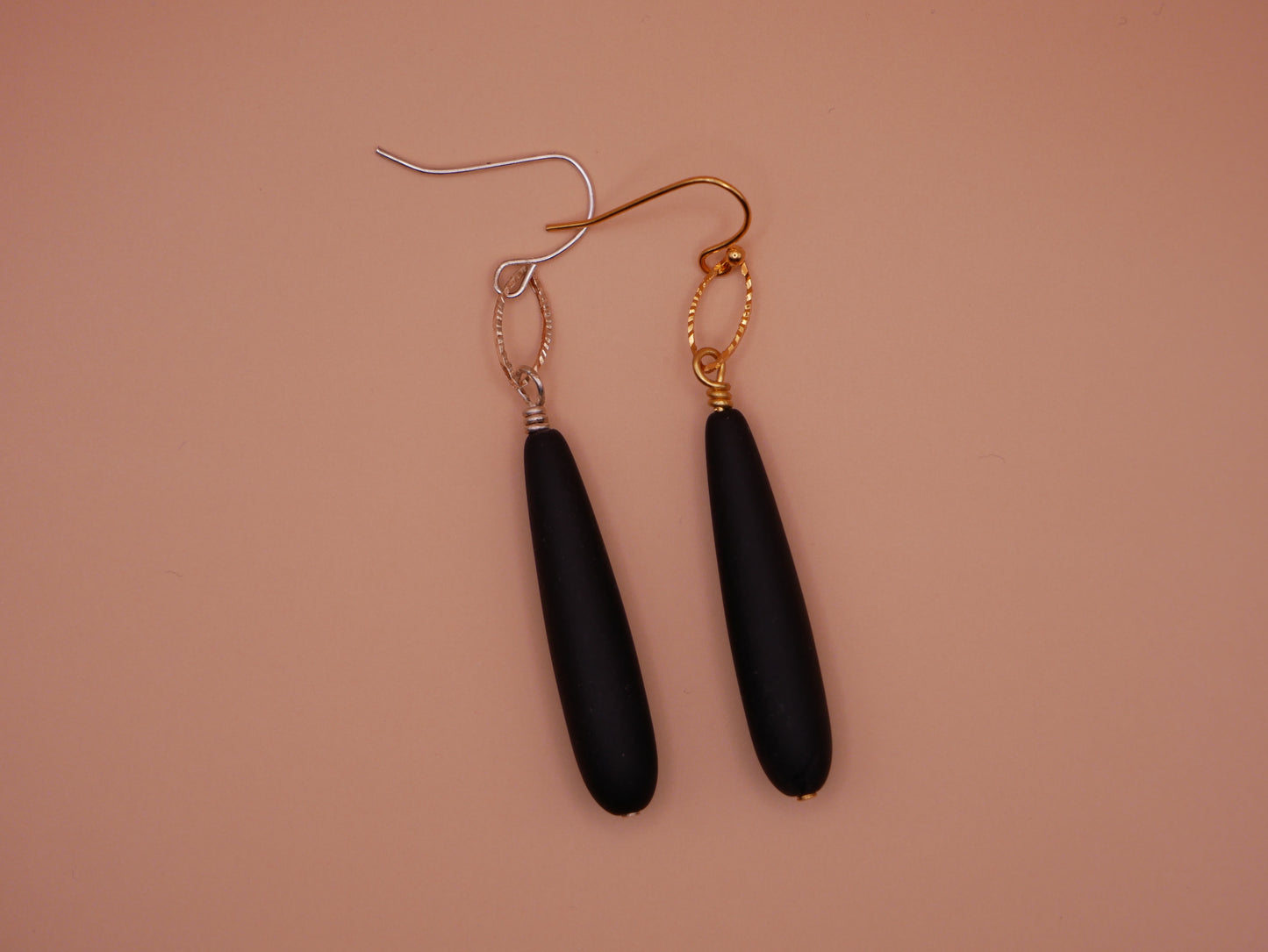 Jet Teardrop Earrings